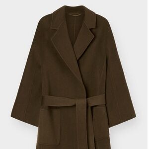 The Curated Classic Coat in Moss Green, Small